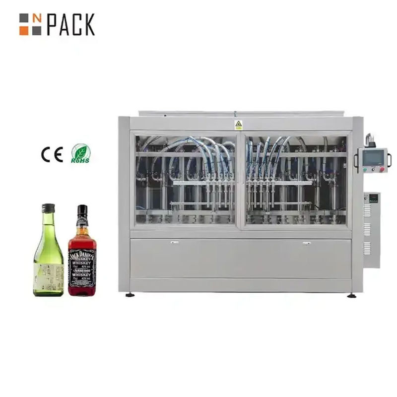 Fully Automatic Linear 500ml Liquor Filling Machine Alcohol Bottling Machine