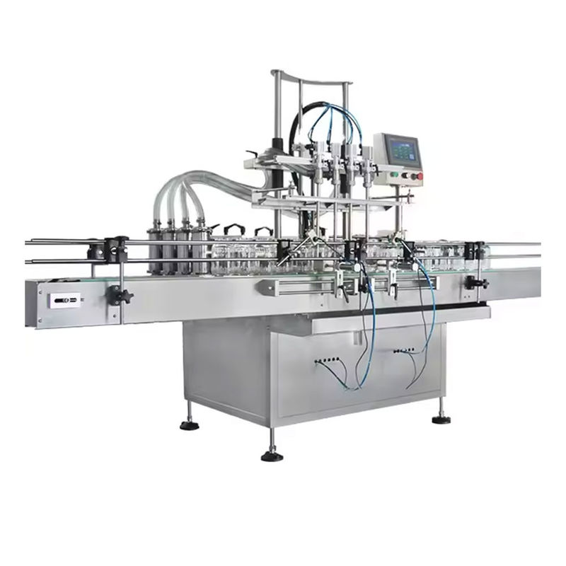 Automatic Cream 2/4 Nozzle Bottle Filling Machine Piston Pump Filling Machine