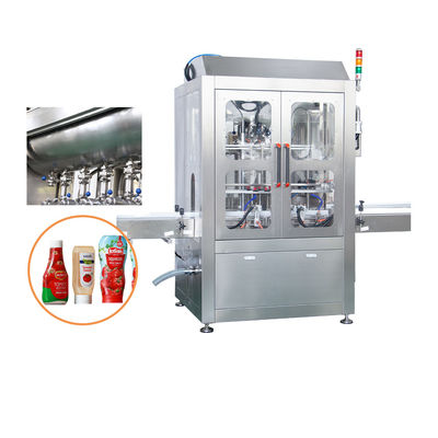 Automatische kleverige vloeibare jam glazen pot vulmachine met verwarming en menging
