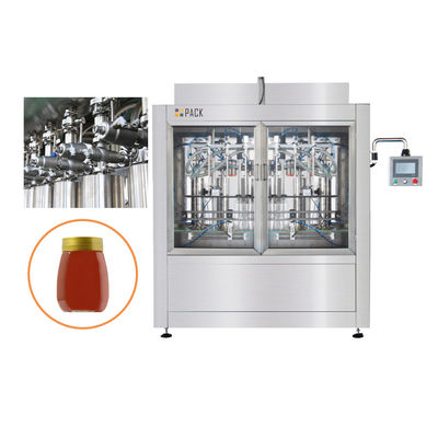 Automatische zuigerpomp honing vullende etiketteermachine voor glazen potten