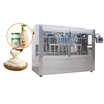 Automatische hummusvulmachine voor potten of flessen