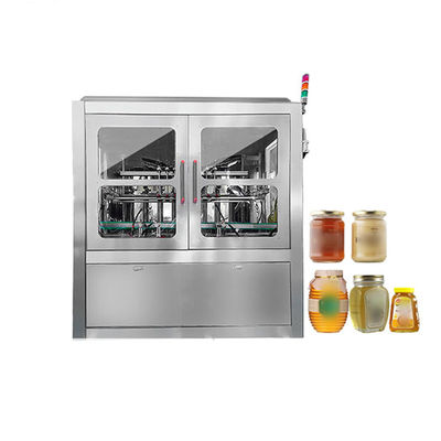 Automatische flessenvulmachine voor 50 g 100 g fruitjam met verwarmingspakket