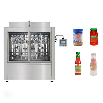 Automatische pot met gemengde mayonaise saus vulmachine met servomotor