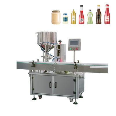 Automatische enkele spuitstuk Lobe Pump Mengend en verwarming pot room kaas vulmachine met hopper