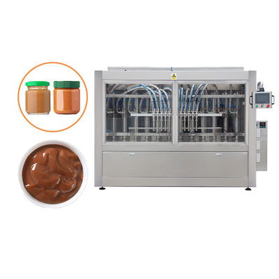 Lineaire volledig automatische zuigerpomp met chocoladeverspreidingspotvulmachine