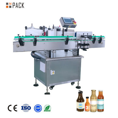 Npack Automatische verticale ronde flesselabelmachine met lintcodermachine